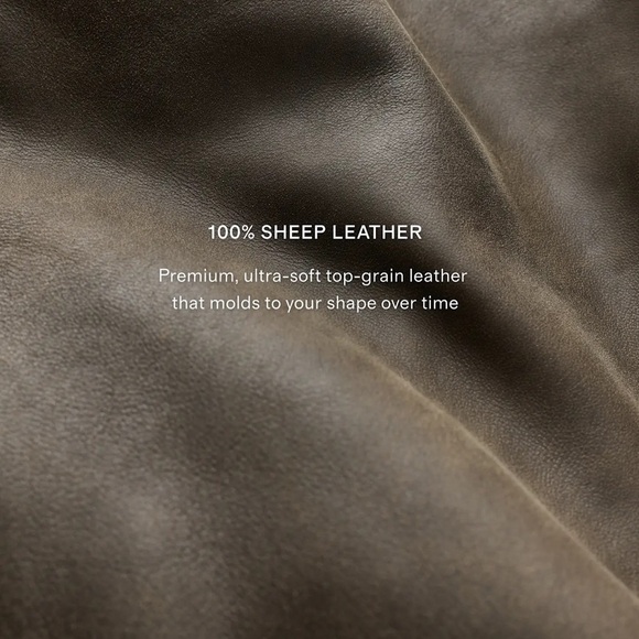 Quince 100% Leather Oversized Bomber Jacket | XS | Distressed Brown | MSRP: $250 - Picture 4 of 13